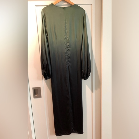 Young Fabulous & Broke HADI MIDI DRESS DARK FOREST OMBRE - Picture 13 of 14